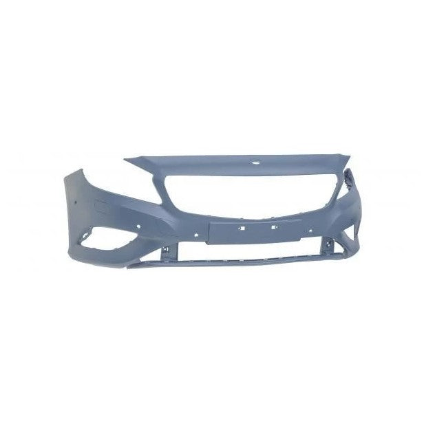 Genuine Mercedes-Benz A17688009409999 W176 A-Class 13-18 Front Bumper Primed With Headlight Wash & 6 Parking Sensor Holes
