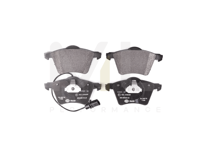 Hella 8DB 355 010-631 Brake Pad Set With Integrated Wear Warning Contact | ML Performance Car Parts