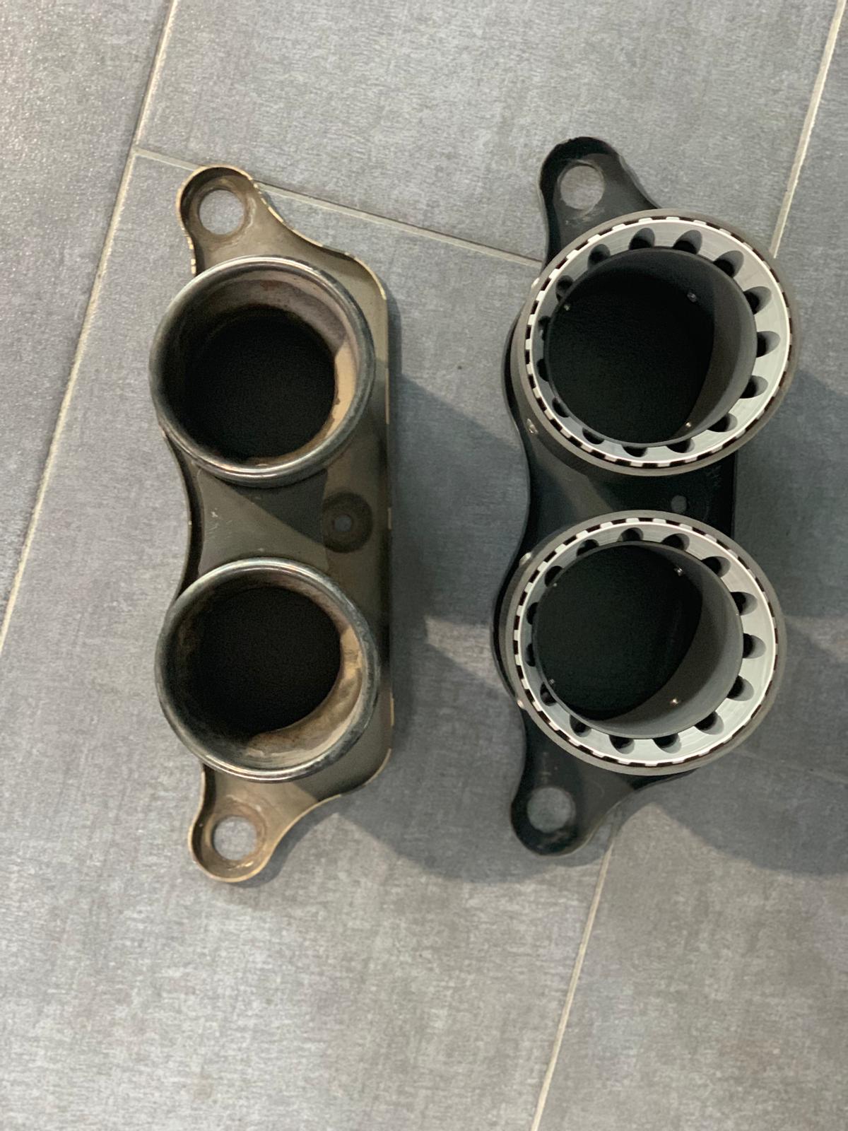 Capristo 02PO08603010 Porsche 991.1/2 GT3/RS Carbon Fiber Shell Exhaust Tip for OEM Muffler