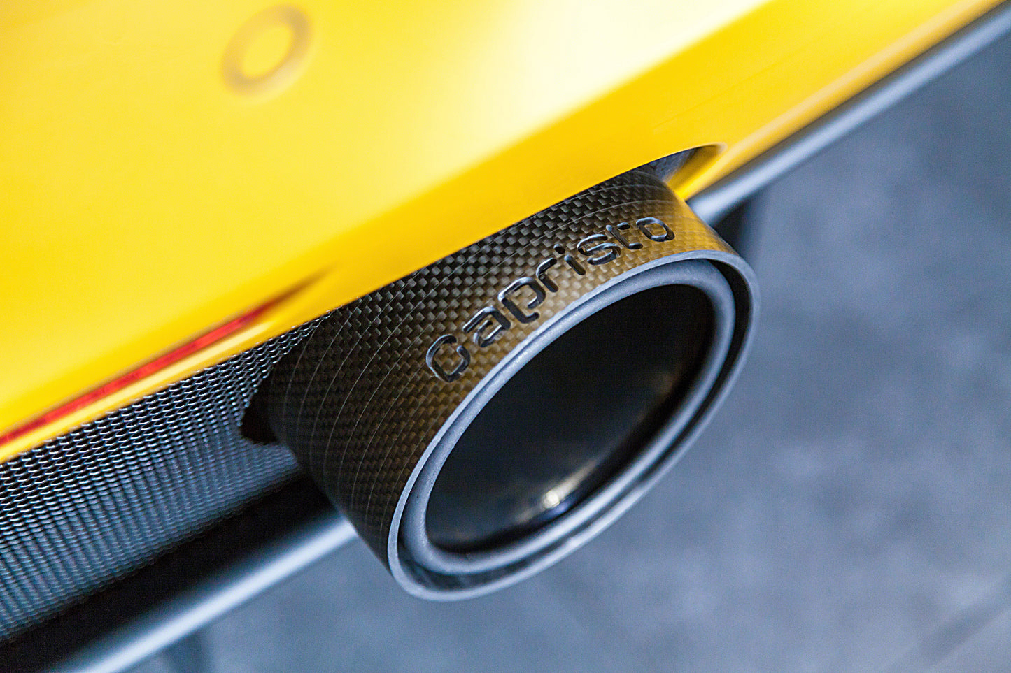Capristo 03FE08710028LM Ferrari 488 Carbon End Pipe Shells (Matte)