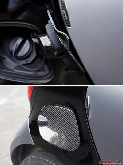 Vivid Racing VR-FORTWO-FCAP VR Aero Carbon Fiber Fuel Oil Tank Cover Cap Smart Fortwo 2016-2019