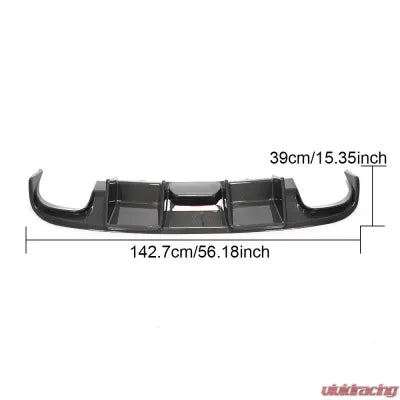 Vivid Racing VR-S4-611 VR Aero Carbon Fiber Rear Diffuser w/ LED light Audi S4 Sedan 2008-2012