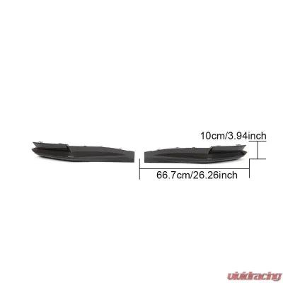 Vivid Racing VR-M4G82-611 VR Aero Carbon Fiber Rear Bumper Splitters V2 BMW M4 G82 2021-2024