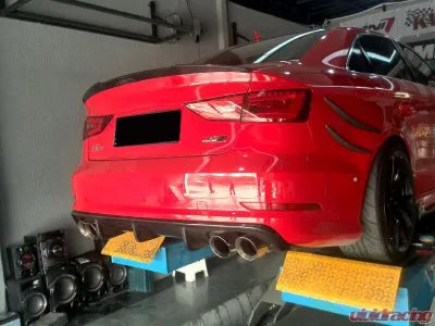 Vivid Racing VR-A3S3-689 VR Aero Carbon Fiber Rear Diffuser V3 Audi S3 | A3 Sline Sedan 2014-2016