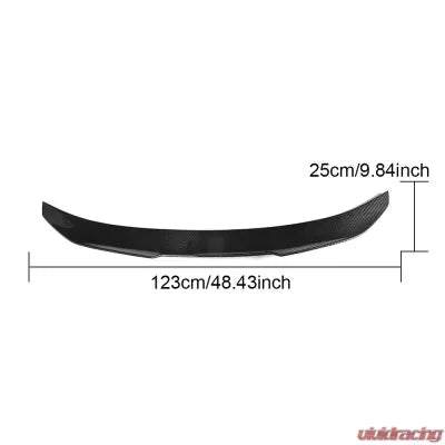 Vivid Racing VR-F80F30M3MT-617 VR Aero Carbon Fiber Rear Trunk Spoiler V2 BMW 3 Series F80 M3 | F30 M-Tech