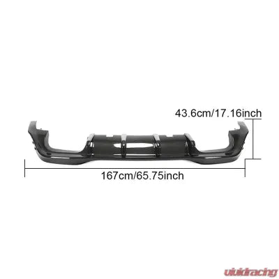 Vivid Racing VR-MK8-610 VR Aero Carbon Fiber Rear Diffuser Volkswagen Golf MK8 2021-2022