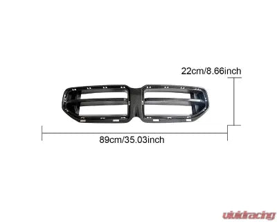 Vivid Racing VR-G87M2-DCF-GRILL-2 VR Aero Carbon Fiber Front Upper Grill Single Piece BWM M2 G87