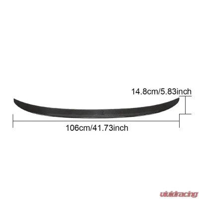 Vivid Racing VR-840i-612 VR Aero Carbon Fiber Rear Trunk Spoiler BMW 840i Gran Coupe Sedan G16 2019-2021