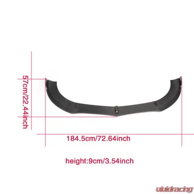 Vivid Racing VR-W218-600 VR Aero Carbon Fiber Front Lip Spoiler Mercedes W218 Facelift 2015-2018