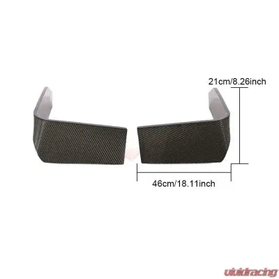 Vivid Racing VR-AUTTRS-FOGC VR Aero Carbon Fiber Front Fog Light Cover Splitter Audi TT RS 2016-2018