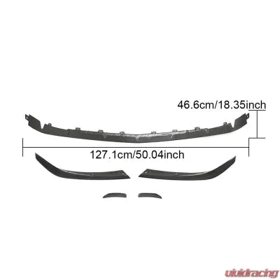 Vivid Racing VR-A45AMG-600 VR Aero Carbon Fiber Front Lip Spoiler and Canards Mercedes A45 AMG S W177 2019-2021