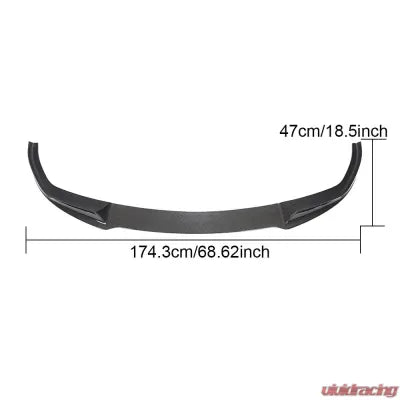 Vivid Racing VR-G20-601 VR Aero Carbon Fiber Front Lip Spoiler V2 BMW 3 Series G20 M Sport Sedan 2019-2021