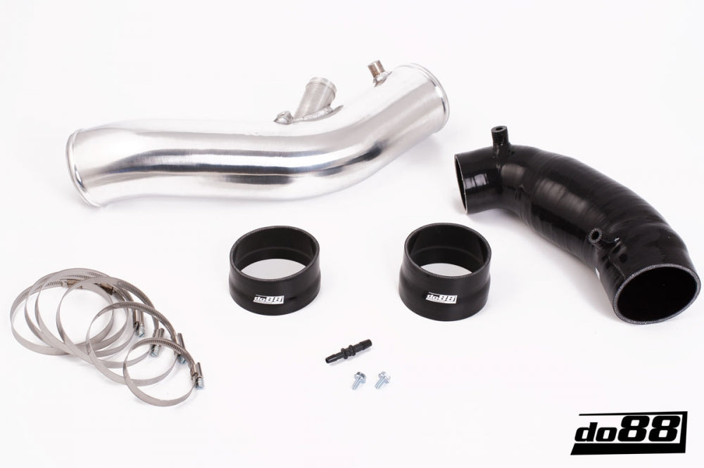 DO88 IR-100S SAAB 9-3 2.8T V6 06-11 Inlet pipe with Black hoses