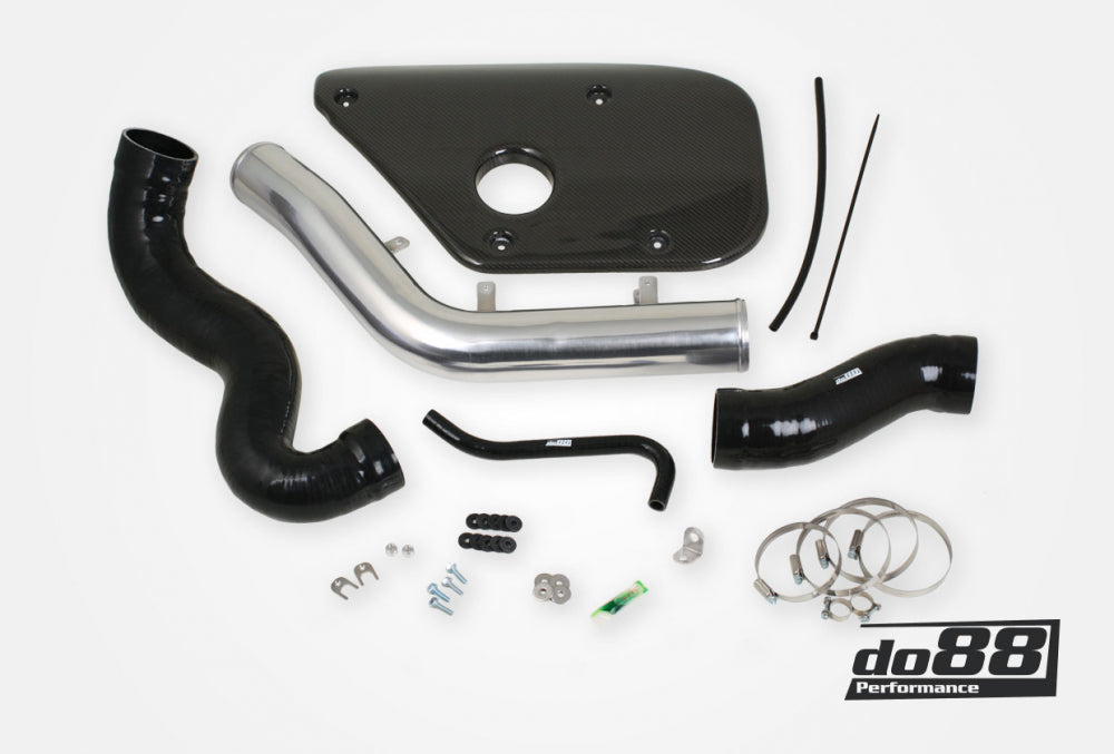 DO88 IR-120-MK-S Volvo S60 V60 V70 T6 Inlet pipe, Black hoses, Carbon fiber cover