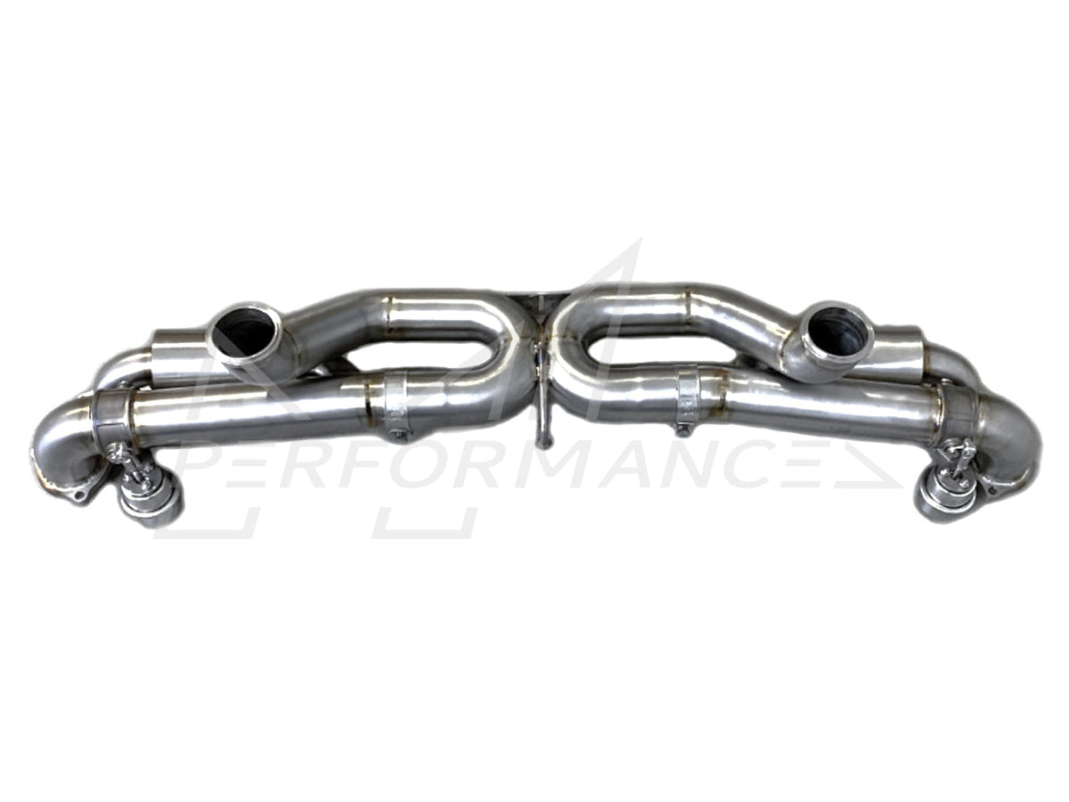 JCR Porsche 718 Titanium Silenced Valved Race Pipe with Inconel Rolled Tips (GT4, SPYDER & GTS 4.0) - ML Performance UK