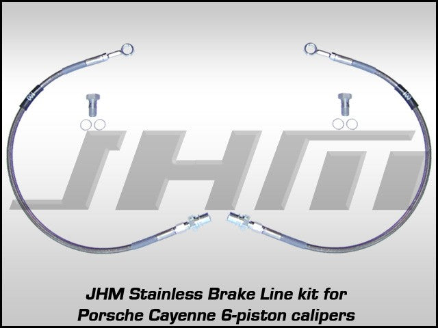 JHM Front Stainless Brake Line Kit-Porsche Cayenne(Brembo 6-piston)