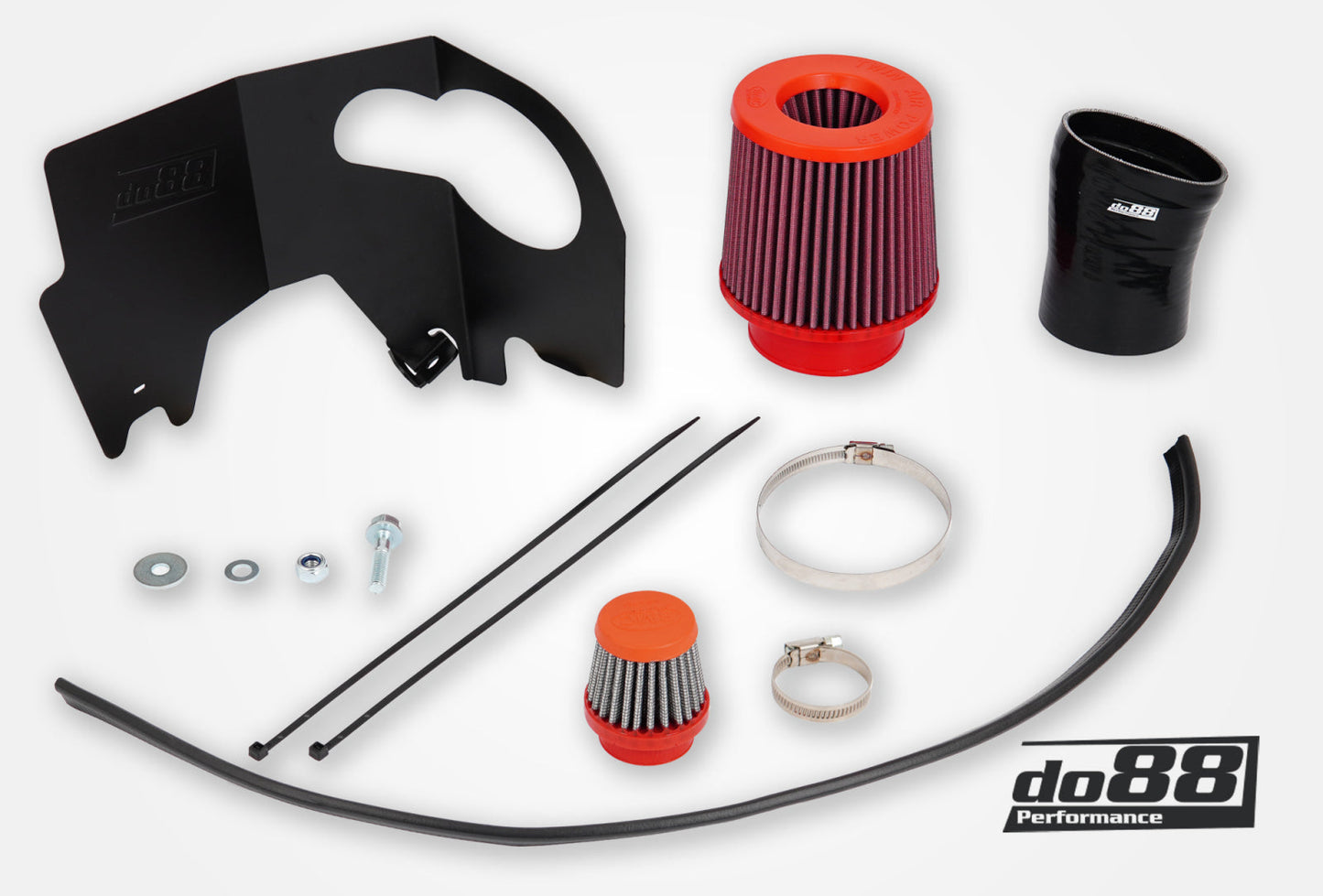 DO88 LF-180-S SAAB 9-5 2.8t V6 2010-2011 Intake system with Black hoses