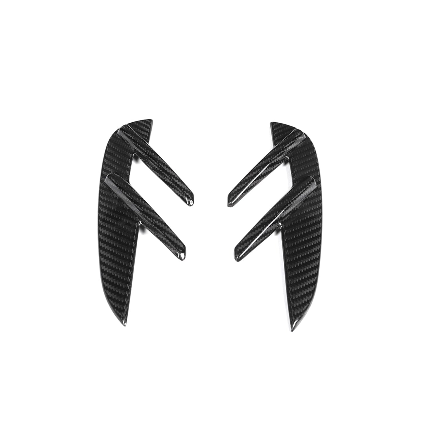 MHCP-G82-CF-SB001 BMW M4 Side Fender Badge Covers In Gloss Pre Preg Carbon Fibre (G82/G83) | ML Performance Car Parts