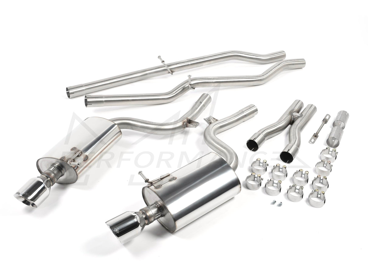 MillTek Audi B6 S4 Non-Resonated Cat-Back Exhaust - ML Performance UK