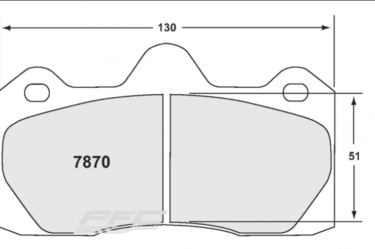 PFC 7870.39.16.44 REAR BRAKE PADS RACE 39 CMPD 16MM AUDI R8 (UPGRADE TO 380MM)