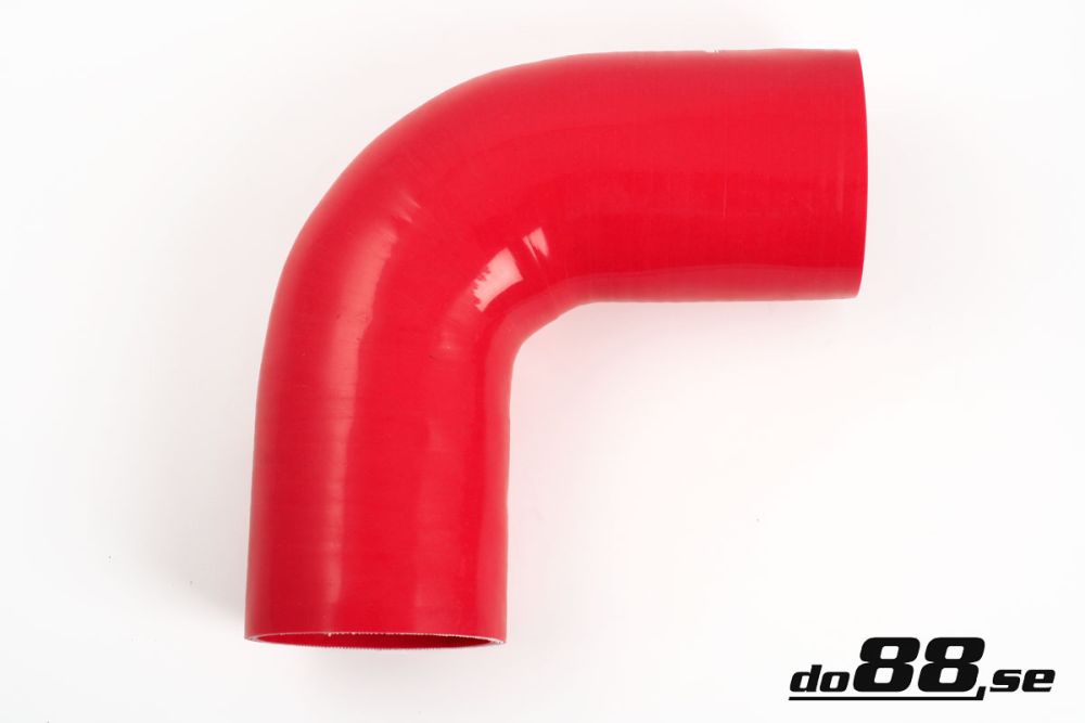 DO88 RB90G80 Silicone Hose Red 90 degree 3,125'' (80mm)