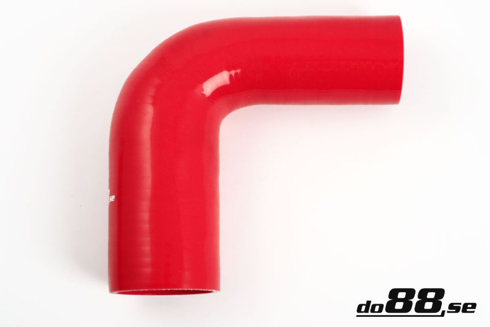 DO88 RBR90G51-76 Silicone Hose Red 90 degree 2 - 3'' (51 - 76mm)