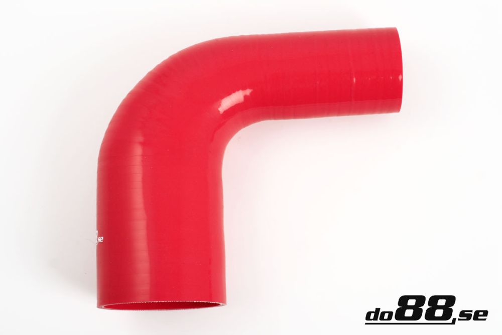 DO88 RBR90G63-76 Silicone Hose Red 90 degree 2,5 - 3'' (63 - 76mm)