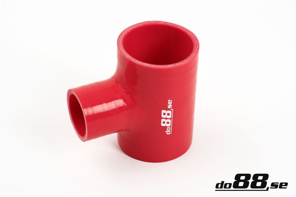 DO88 RT63 Silicone Hose Red T 2,5'' + 1'' (63mm+25mm)