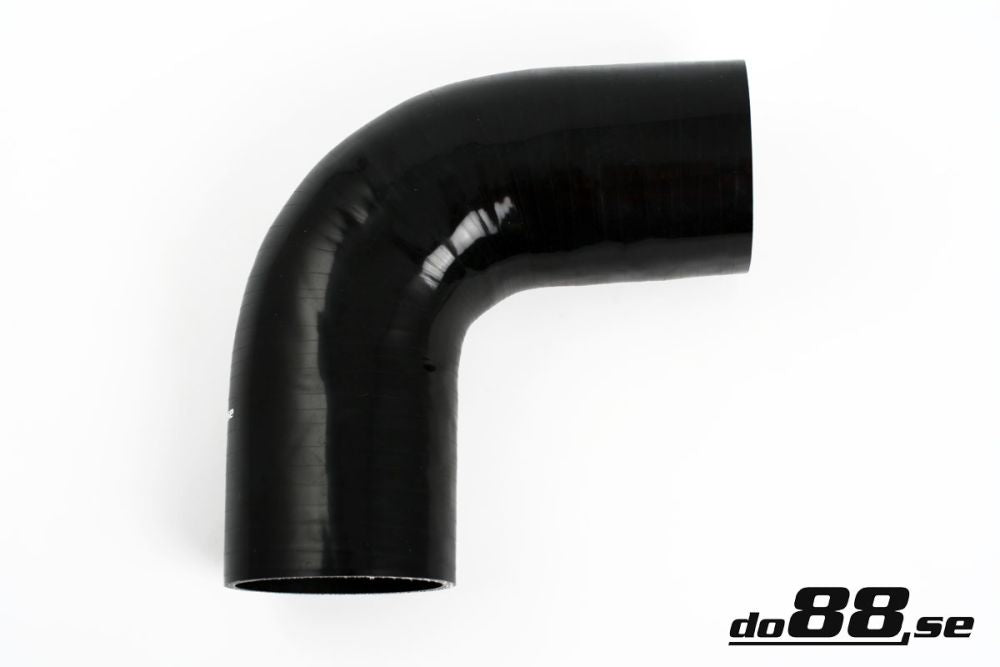 DO88 SB90G89 Silicone Hose Black 90 degree 3,5'' (89mm)