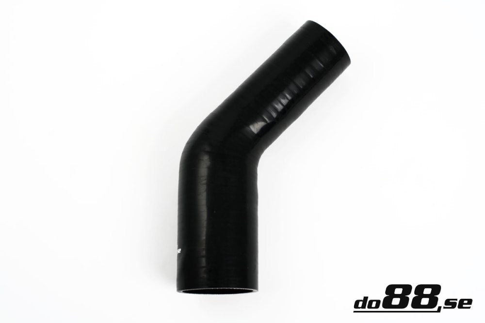 DO88 SBR45G60-70 Silicone Hose Black 45 degree 2,375 - 2,75'' (60-70mm)