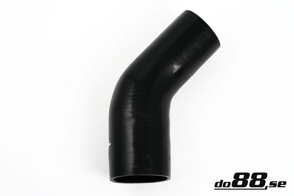 DO88 SBR45G70-102 Silicone Hose Black 45 degree 2,75 - 4'' (70-102mm)