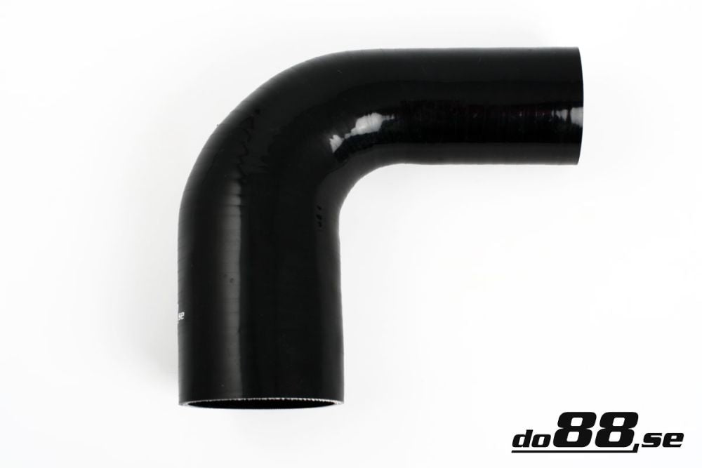 DO88 SBR90G60-80 Silicone Hose Black 90 degree 2,375 - 3,125'' (60 - 80mm)