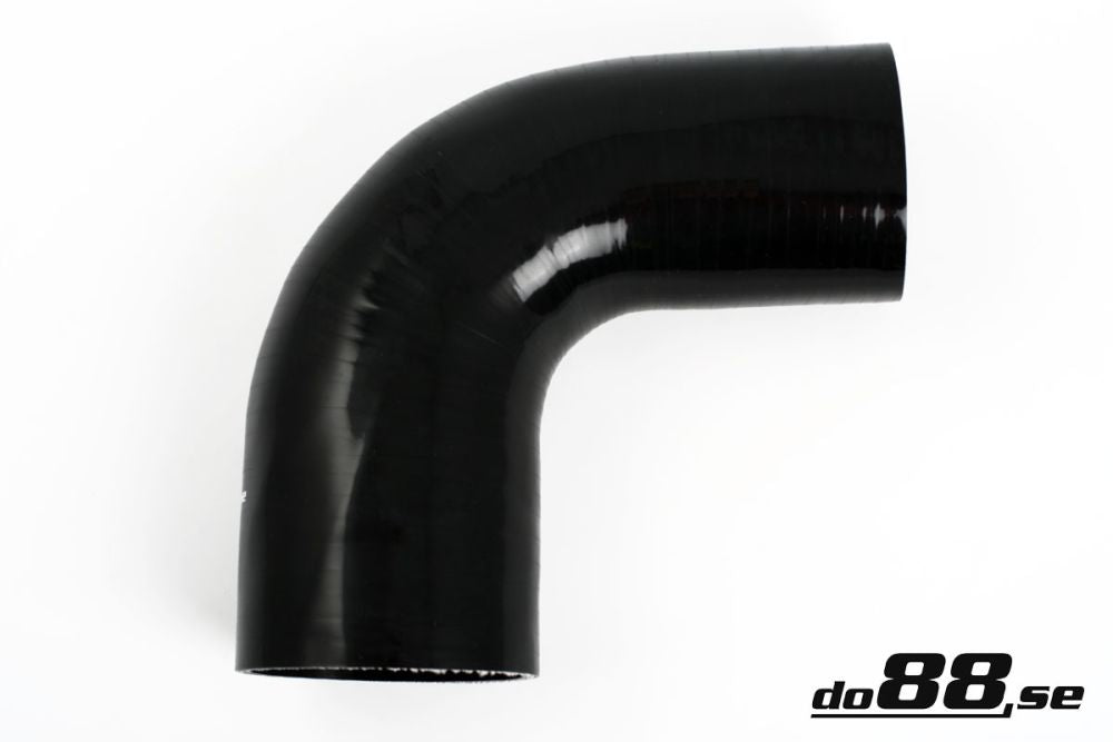 DO88 SBR90G76-89 Silicone Hose Black 90 degree 3 - 3,5'' (76 - 89mm)