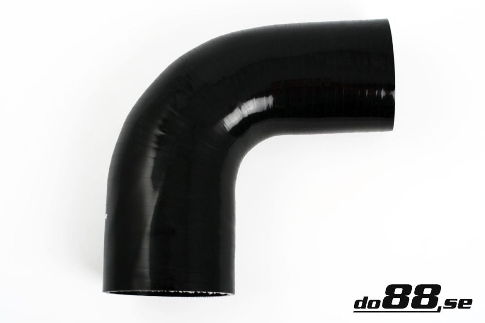 DO88 SBR90G80-89 Silicone Hose Black 90 degree 3,125 - 3,5'' (80-89mm)