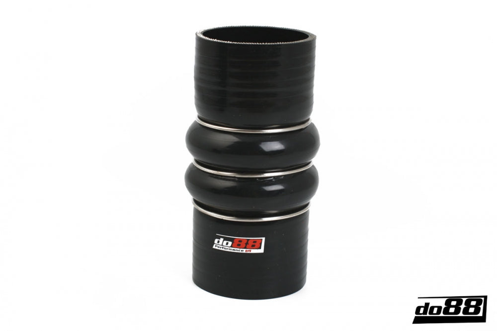DO88 SDH45 Silicone Hose Black 2-Humps 1,75'' (45mm)