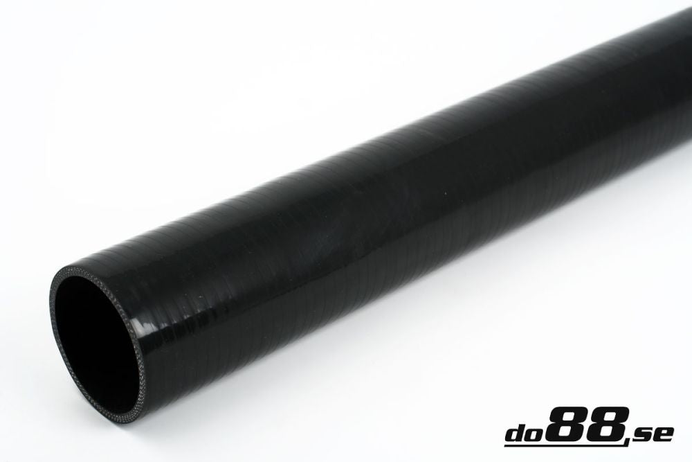 DO88 SL76 Silicone Hose Black straight length 3'' (76mm)