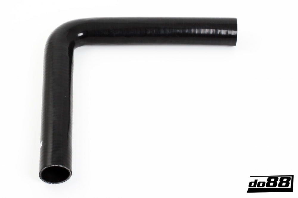 DO88 SLB90G60 Silicone Hose Black 90 degree long leg 2,375'' (60mm)