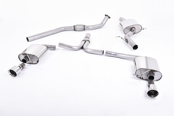 Milltek SSXAU302 Audi Cat-Back Dual-Outlet (Inc. A4, A5)