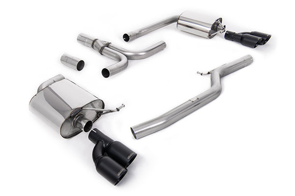 Milltek SSXAU663 Audi Cerakote Black Quad Outlet (Inc. A5)
