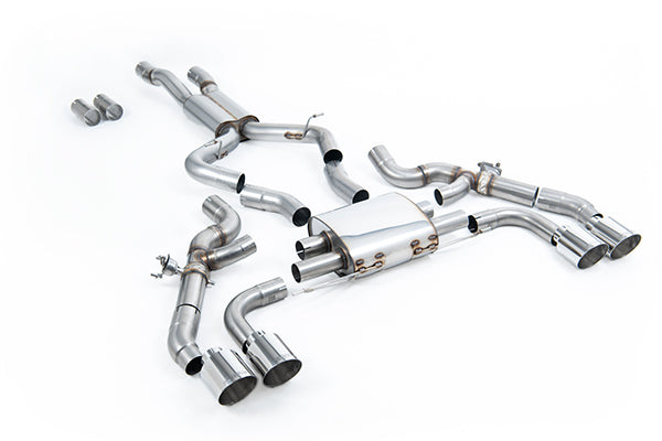 Milltek SSXBM1197 BMW OPF/GPF Back System - GT-115 Polished Trims (Inc. X3, X4)
