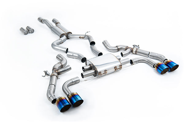 Milltek SSXBM1213 BMW OPF/GPF Back System - GT-115 Burnt Titanium Trims (Inc. X3, X4)