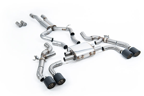 Milltek SSXBM1214 BMW OPF/GPF Back System - Jet-115 Carbon Trims (Inc. X3, X4)