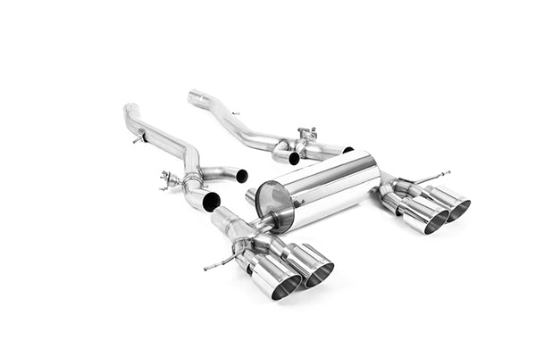 Milltek SSXBM1276 BMW Centre Resonator Back System With GT-115 Polished Trims (Oe