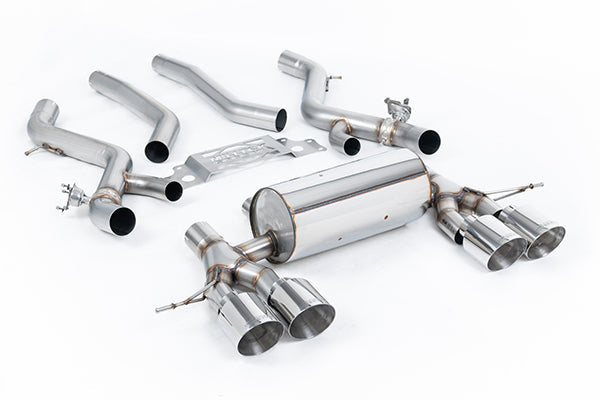 Milltek SSXBM1281 BMW OPF/GPF Back With Centre Resonator Bypass & GT-115 Polished Trims (Oe
