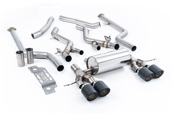 Milltek SSXBM1310 BMW Cat-Back System - Non-Resonated With Jet-115 Carbon Trims