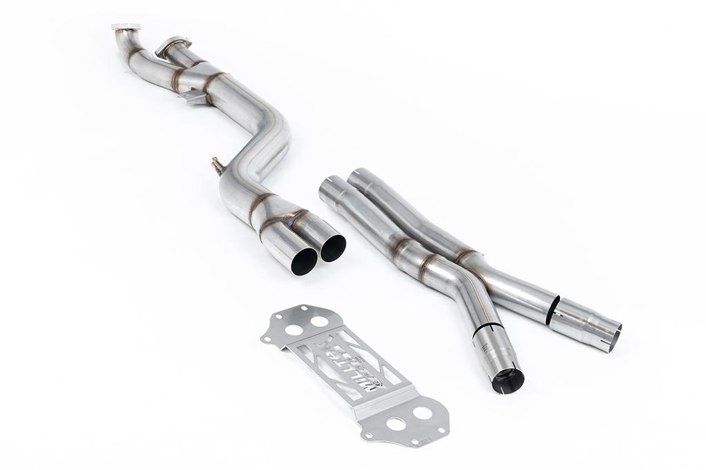 MillTek-SSXBM1336-GPF/OPF Bypass OPF/GPF Bypass Single Pipe 102mm - X Pipe to OE Axle Back Only | ML Performance Car Parts