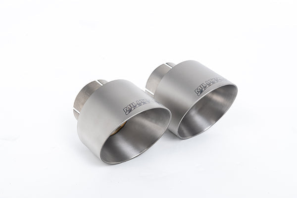 Milltek SSXFD381 Ford Upgrade Kits For Existing Milltek Cat Back Systems With Brushed Titanium Gt-100 Trims (Inc. Fiesta)