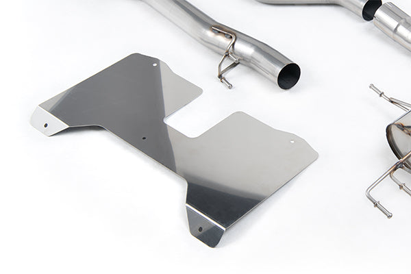 Milltek SSXHO286 Honda / Acura Non Resonated (Loudest) Valved Catback With Oe Style 2 X 4" And 1 X 4.5" Burnt/Blue Titanium Trims (Inc. Civic)