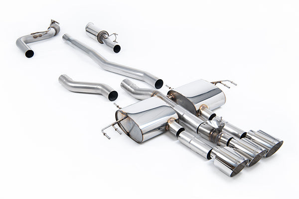 Milltek SSXHO315 Honda / Acura Cat-Back Part-Resonated (Mid Volume Level) With 3 X GT-115 Polished Trims (Inc. Integra)