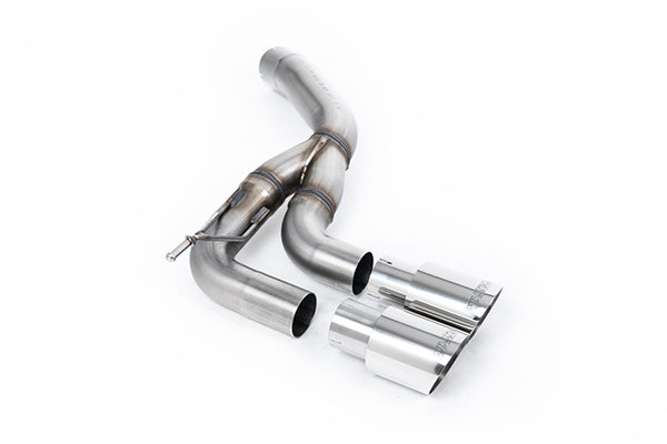Milltek SSXLR163 Land Rover / Range Rover Rear Silencer with Twin GT-90 Polished Trims (Inc. Defender)